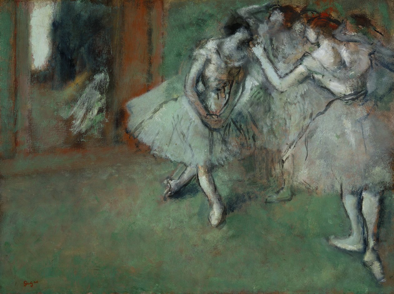 Um grupo de dançarinos de Edgar Degas