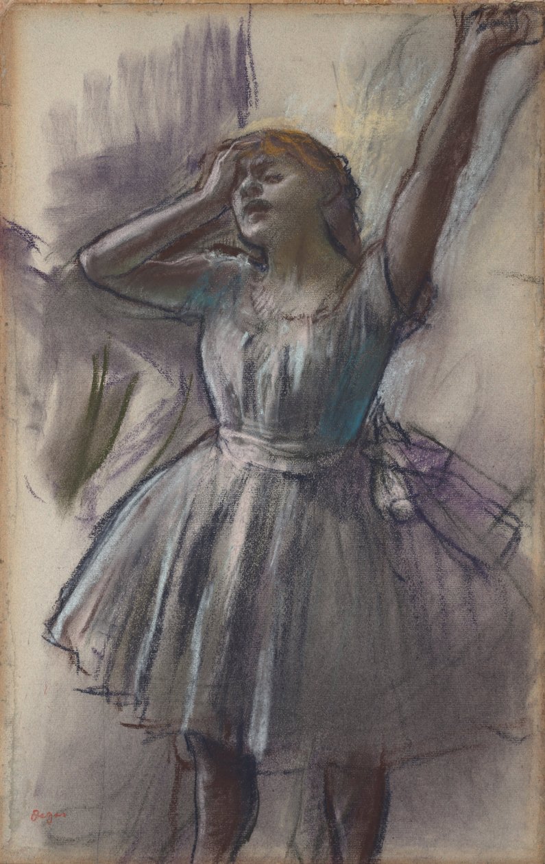 Dançarino Alongamento de Edgar Degas