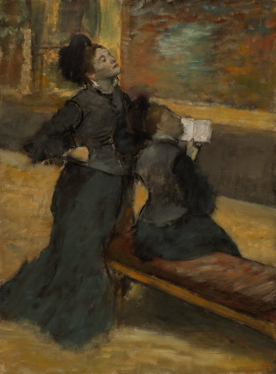 Visita a um museu de Edgar Degas