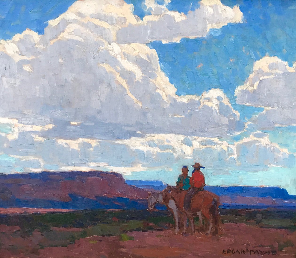 Céu do Arizona, por Edgar Alwin Payne de Edgar Alwin Payne