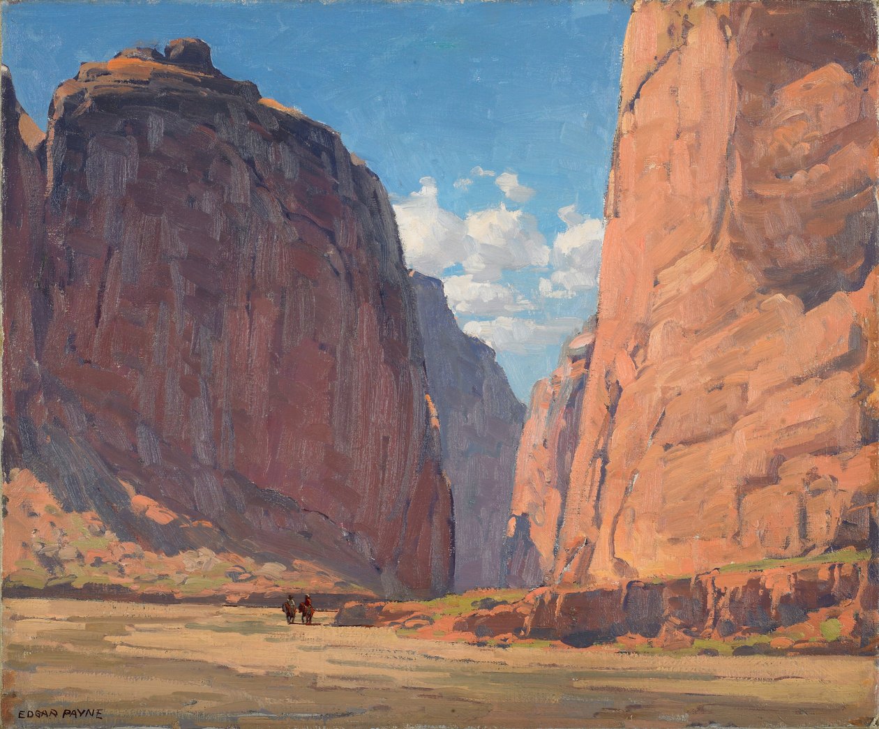 Canyon Portal, c.1935 (óleo sobre tela) de Edgar Alwin Payne