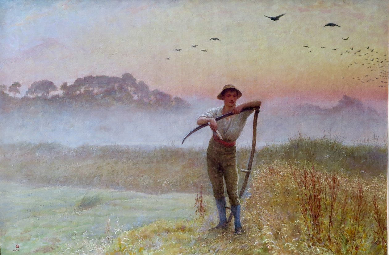 Uma manhã de outono: O ceifeiro... Um homem com uma foice de Edgar Barclay