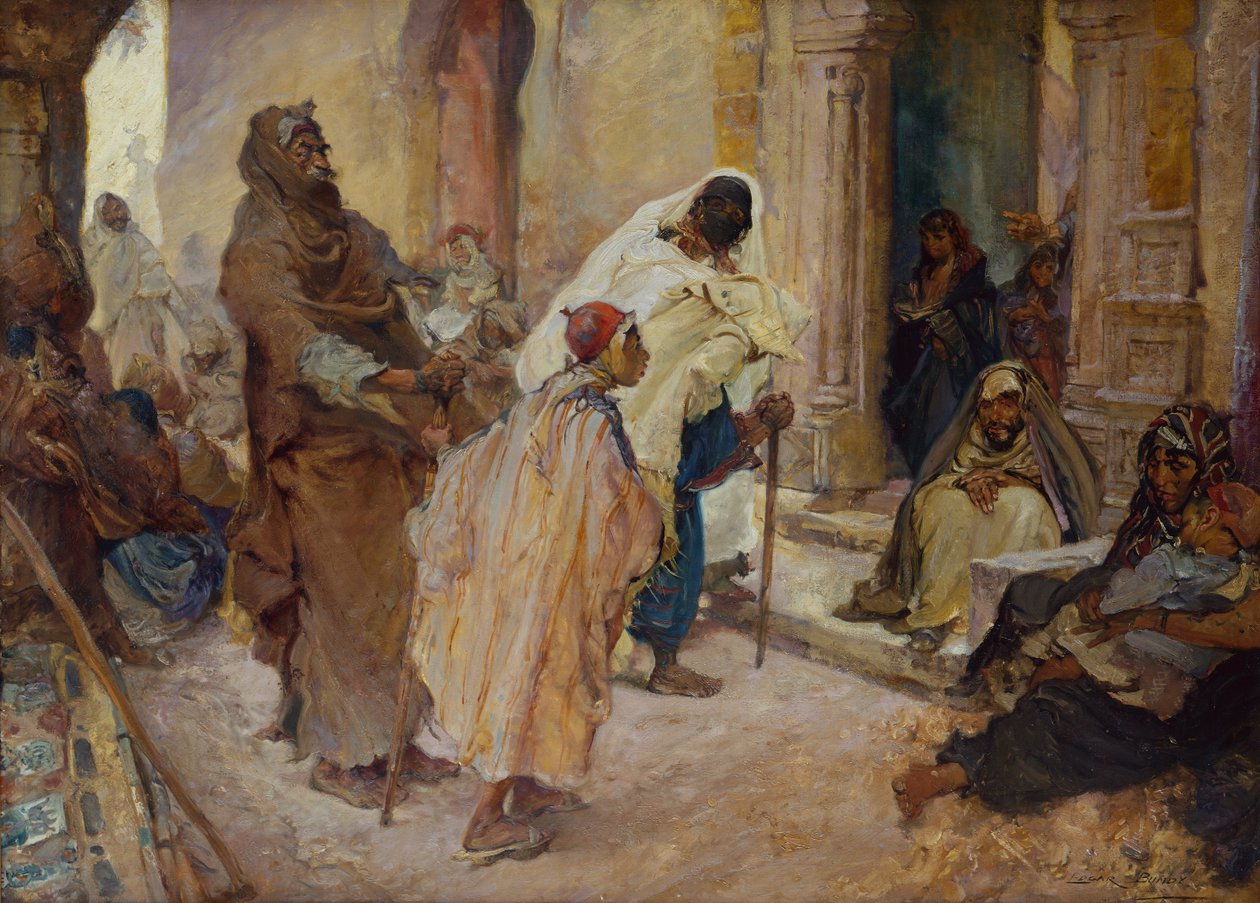 Na Porta do Wali (óleo sobre tela) de Edgar Bundy