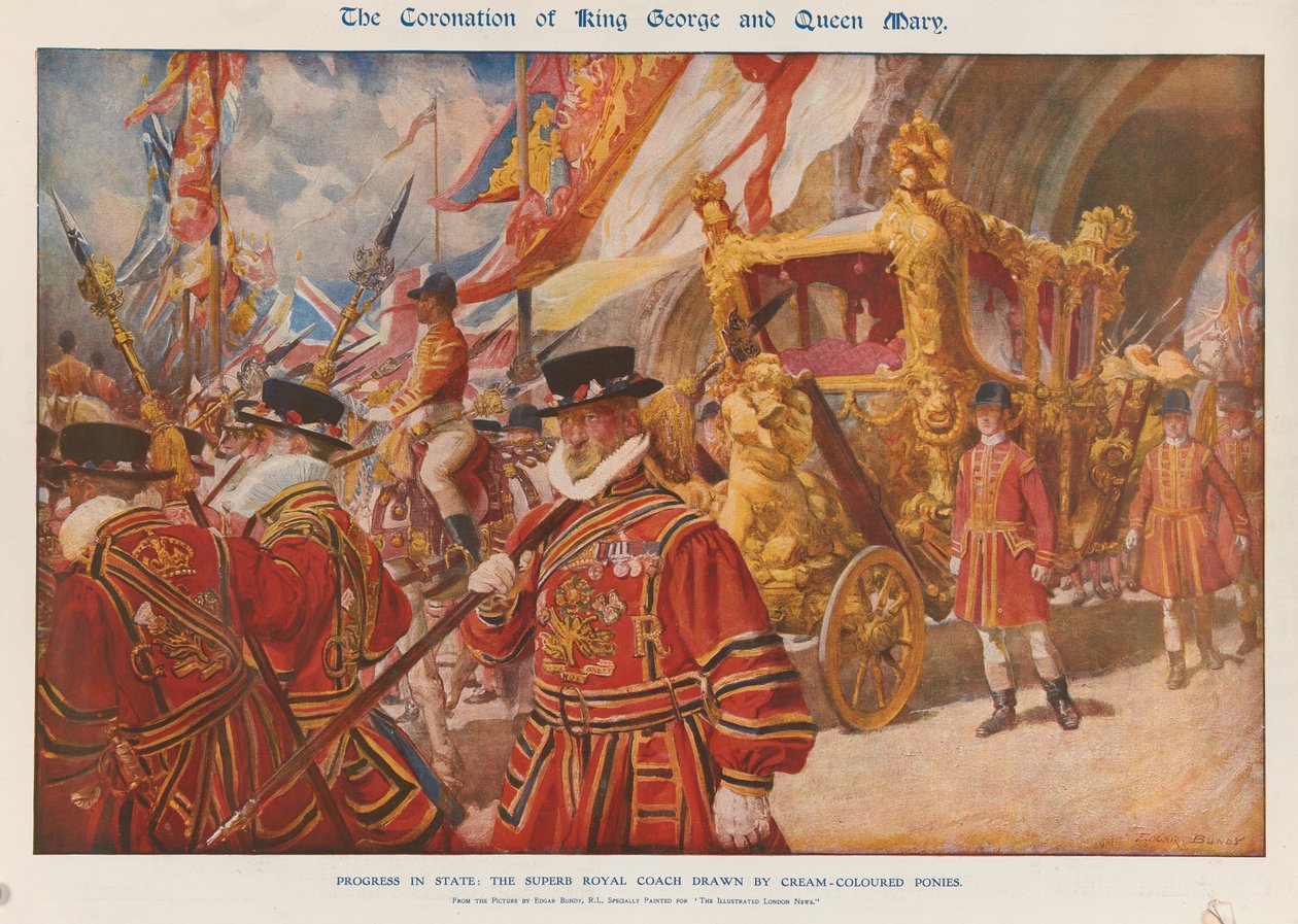 A coroação do Rei Jorge V de Edgar Bundy