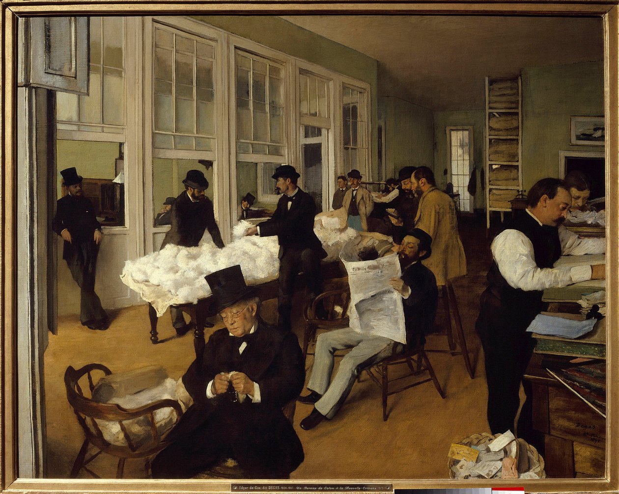 Um escritório de algodão em Nova Orleães de Edgar Degas