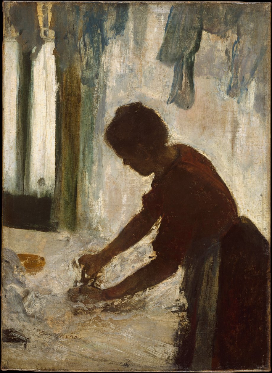 Uma mulher a passar a ferro de Edgar Degas