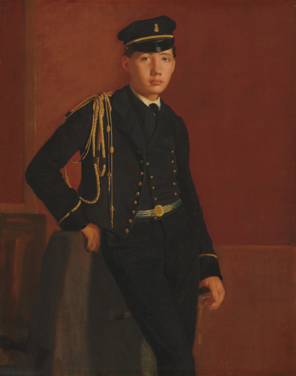 Achille De Gas no uniforme de um cadete, 18561857. de Edgar Degas