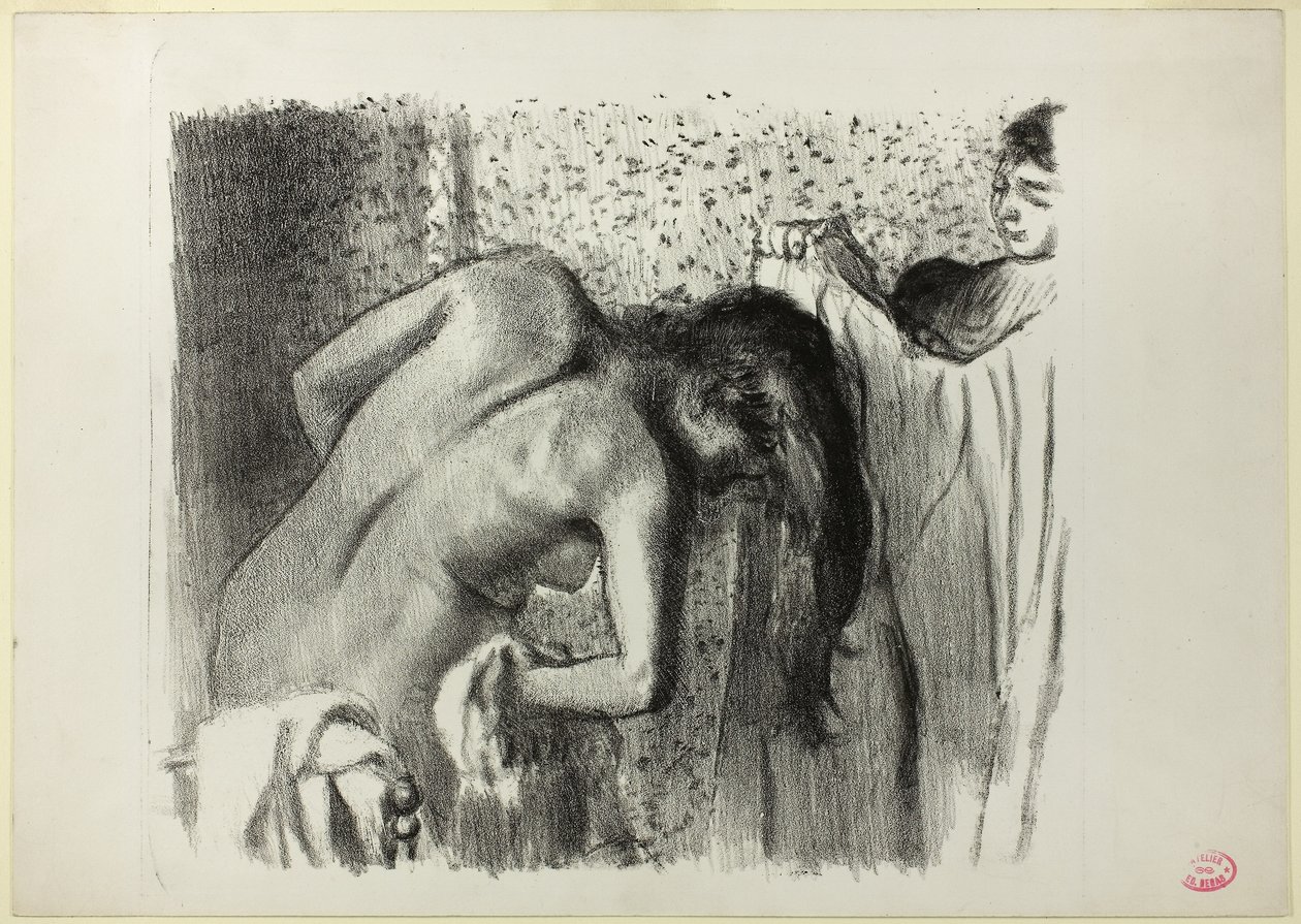 Depois do banho (versão grande) de Edgar Degas