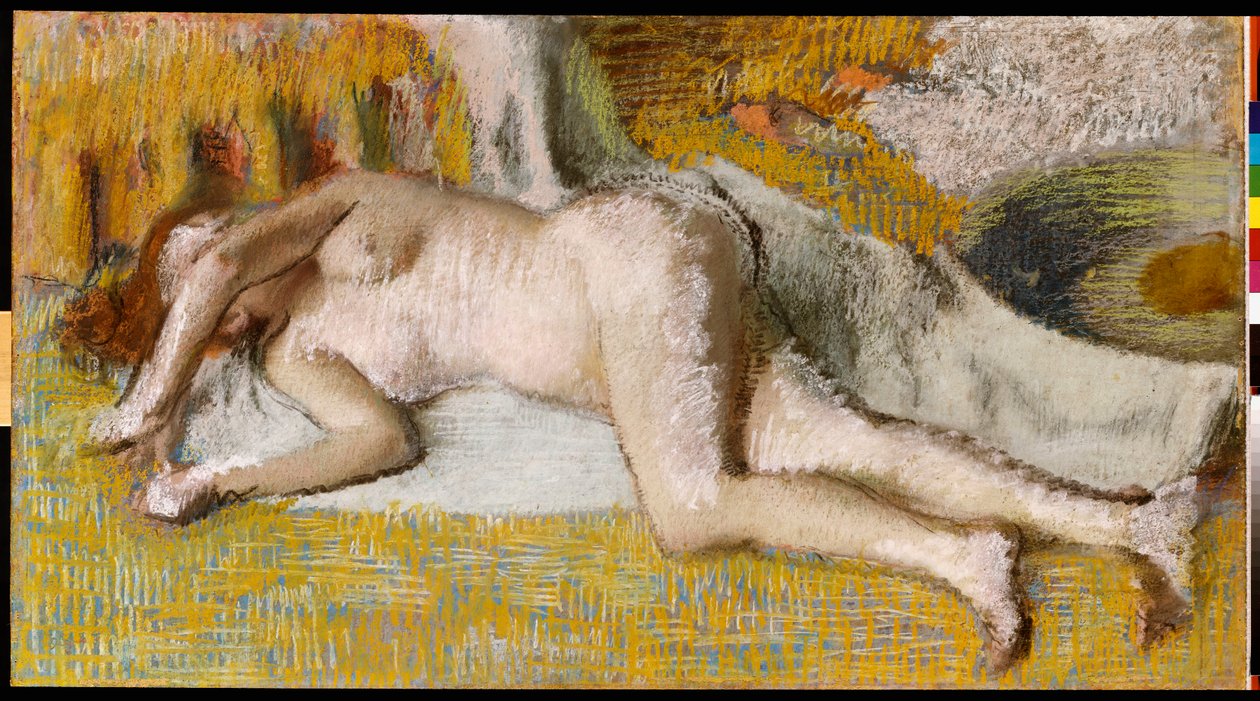 Depois do banho, 1885 de Edgar Degas