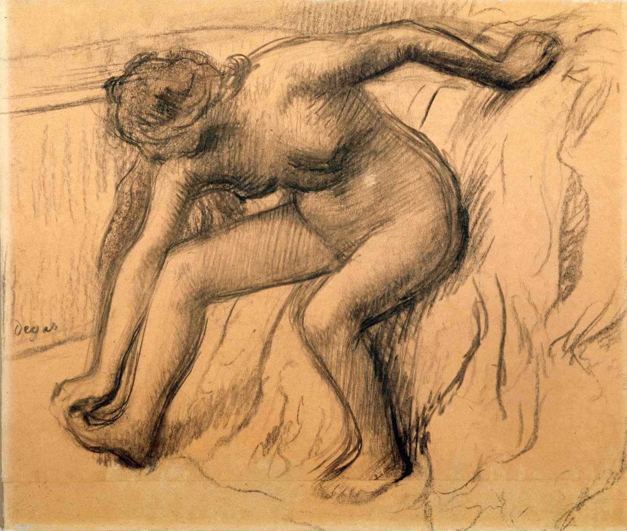 Depois do banho, 1892. de Edgar Degas