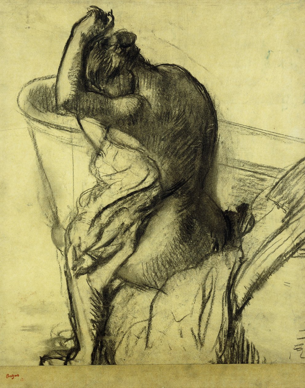 Depois do banho; Apres le Bain, 1899 de Edgar Degas