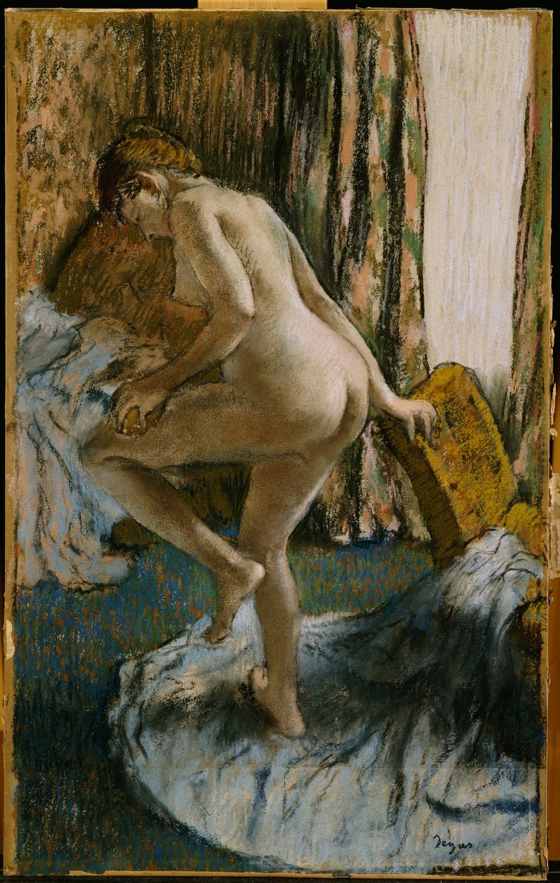 Depois do banho, c.1883 de Edgar Degas