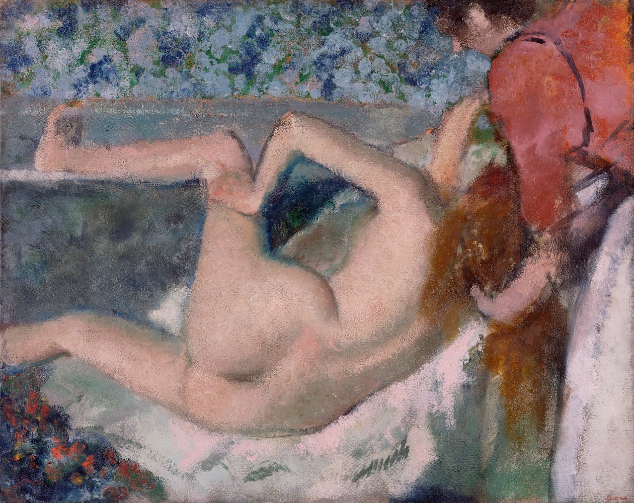 Depois do banho, c.1895 (óleo sobre tela) de Edgar Degas