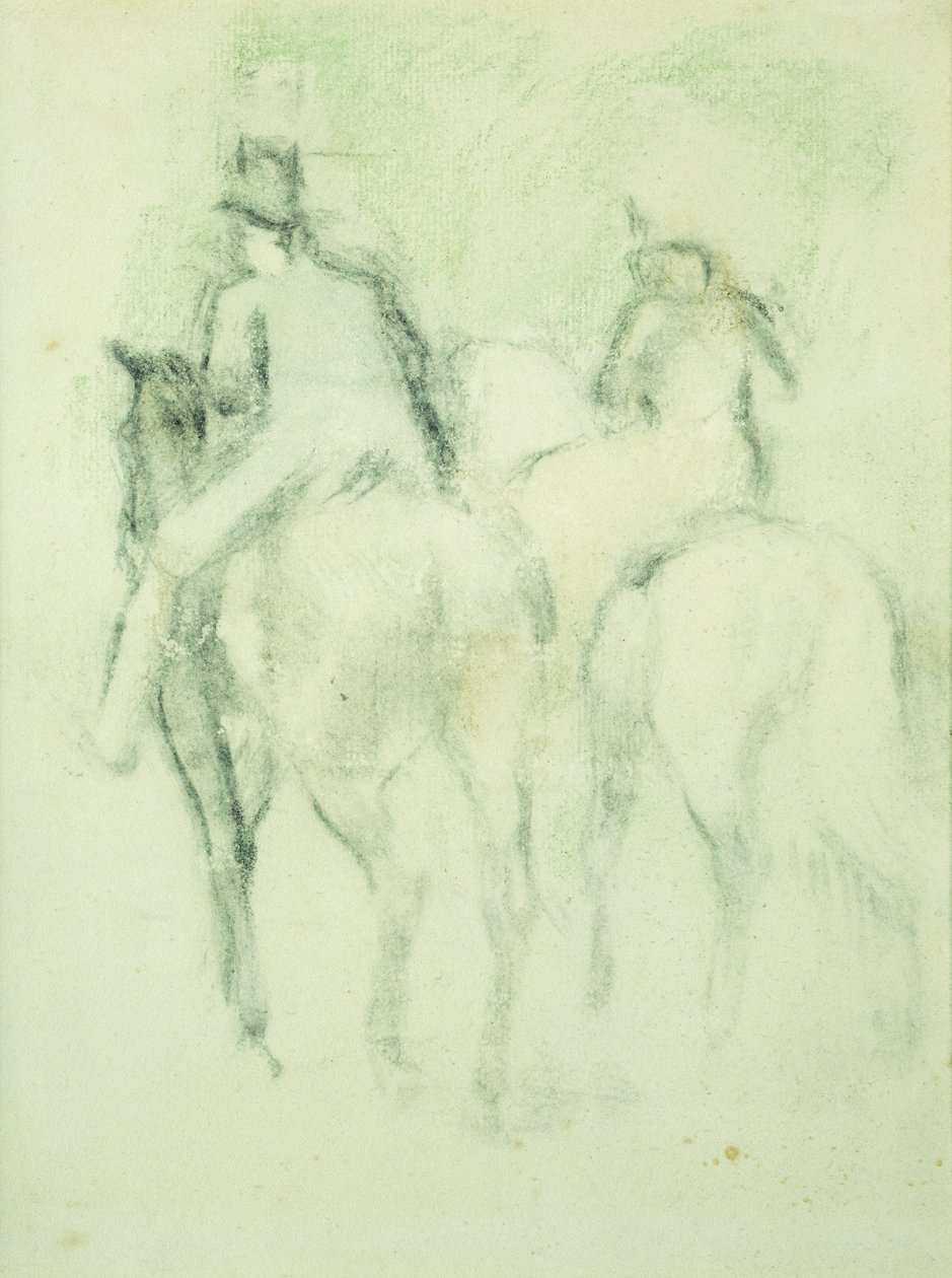 Amazon e cavaleiro, de Edgar Degas