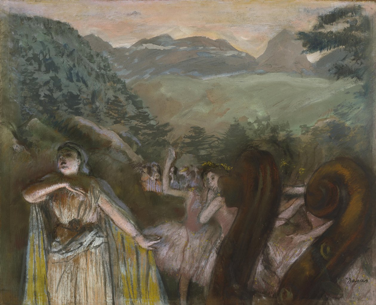 Ária depois do balé de Edgar Degas