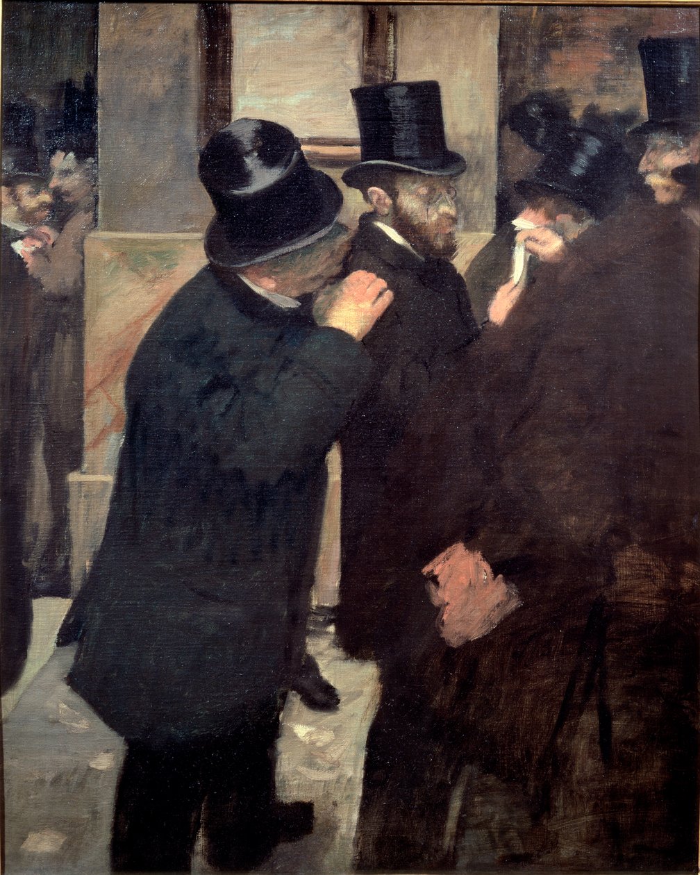 Na Bolsa de Valores de Edgar Degas