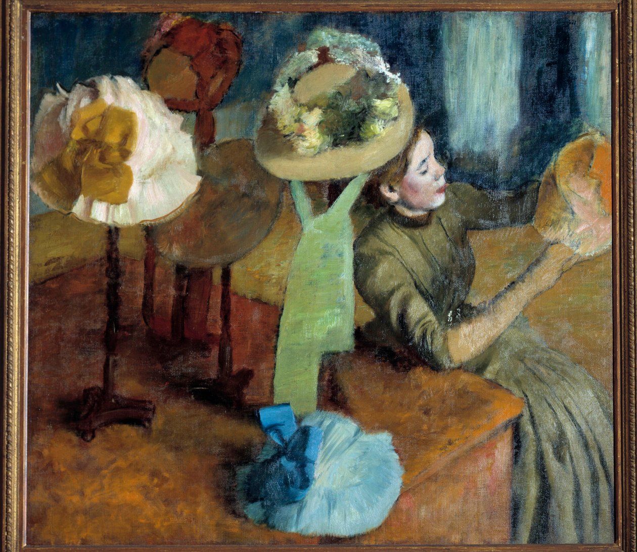 Na casa de um moleiro (ou na loja de chapelaria) de Edgar Degas