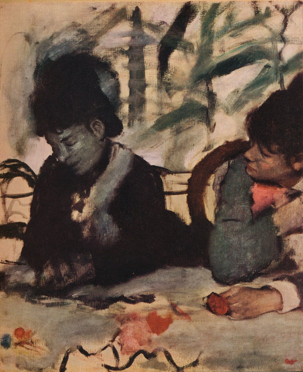 No café, c1875 de Edgar Degas