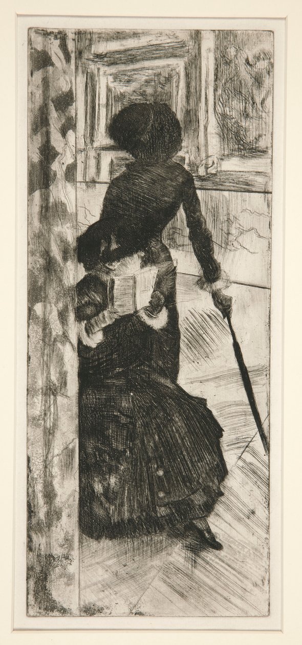 Au Louvre: La Peinture (Mary Cassatt) [No Louvre: Pintura (Mary Cassatt)] de Edgar Degas
