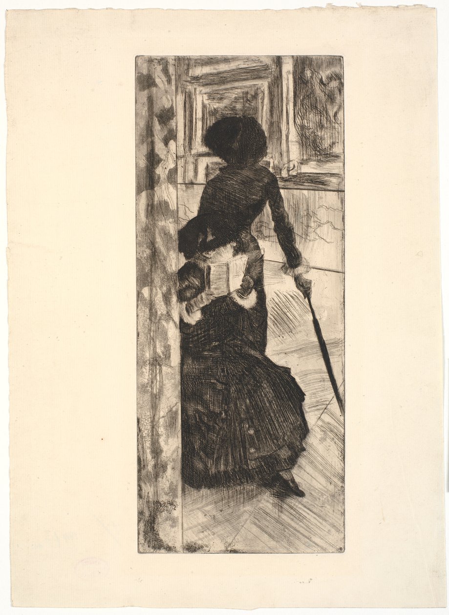 No Louvre: Pintura (Mary Cassatt) de Edgar Degas