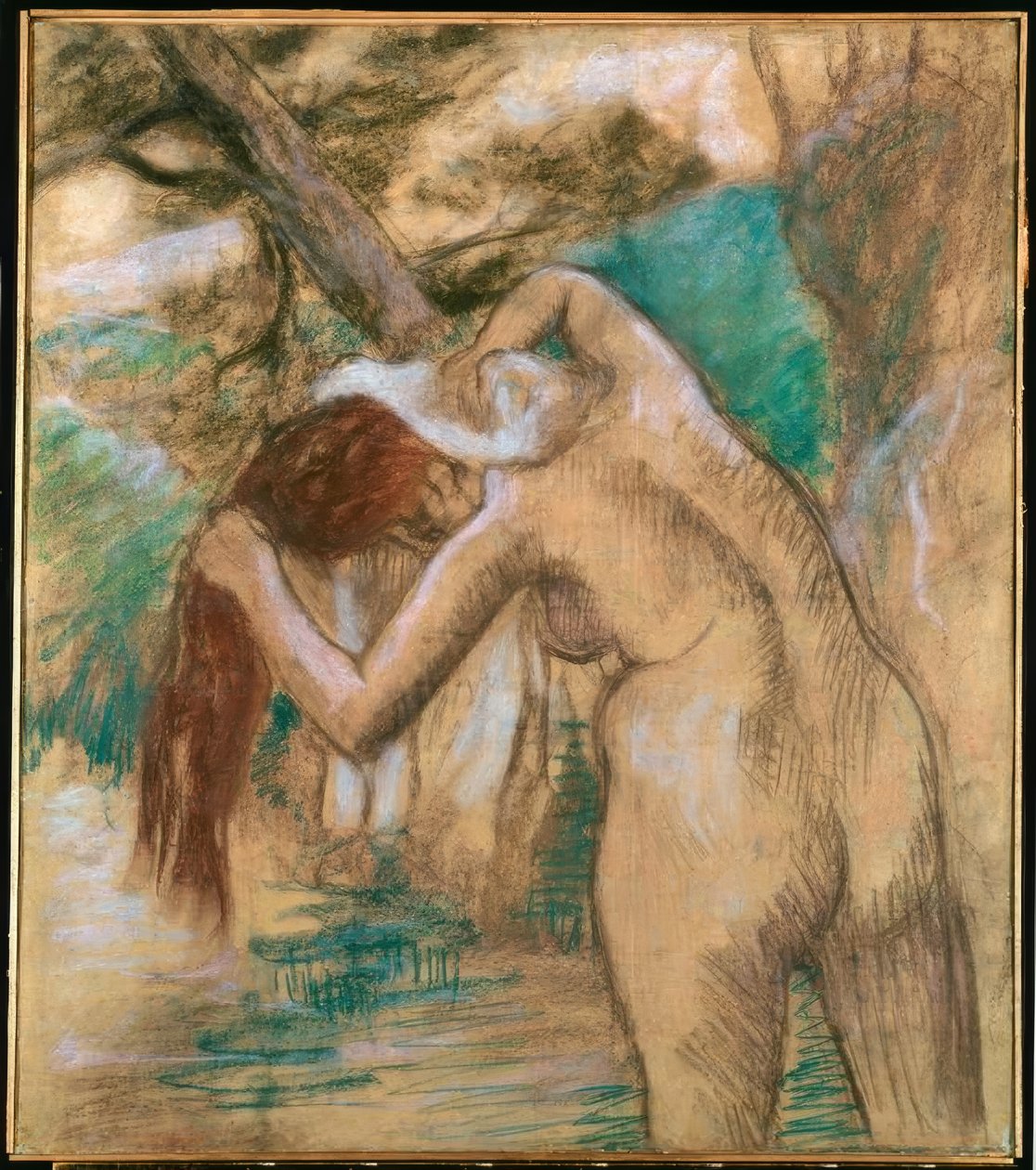 Banhista na beira da água de Edgar Degas
