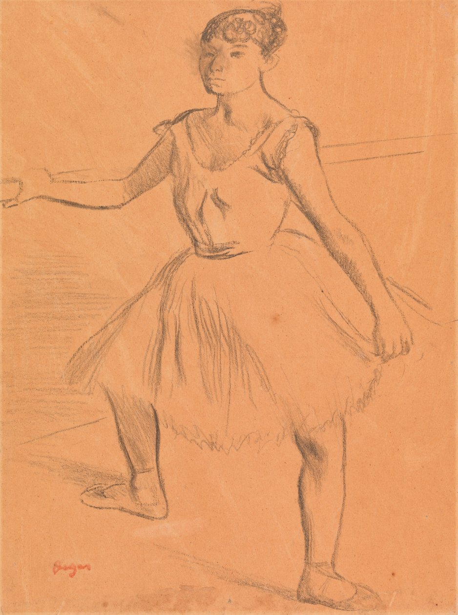 Bailarina de Pé no Bar de Edgar Degas