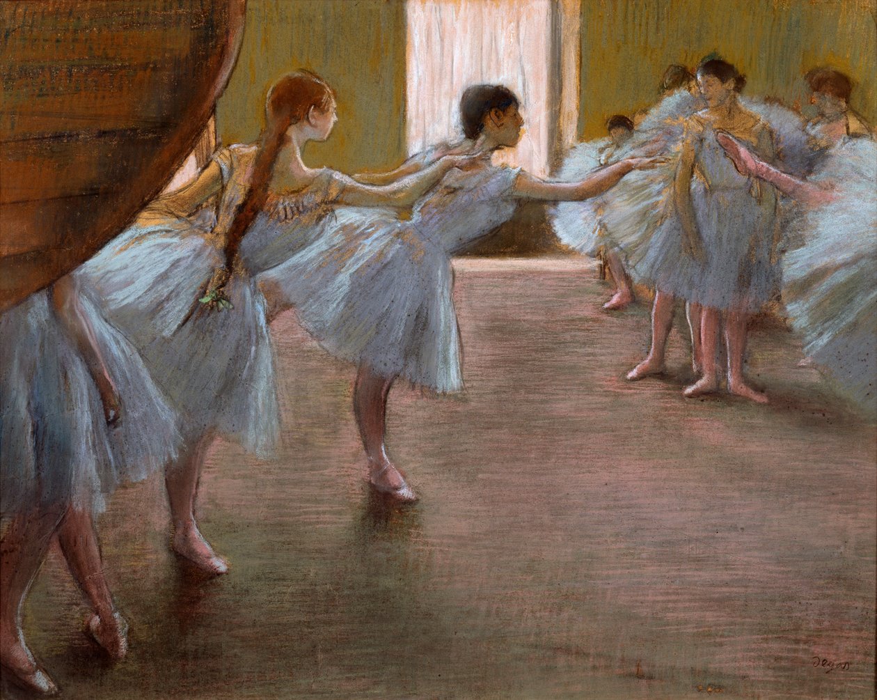 Ensaio de balé, 1885-1890. de Edgar Degas