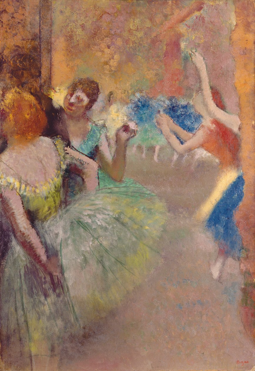 Cena de balé; Cena de balé, c.1885 de Edgar Degas