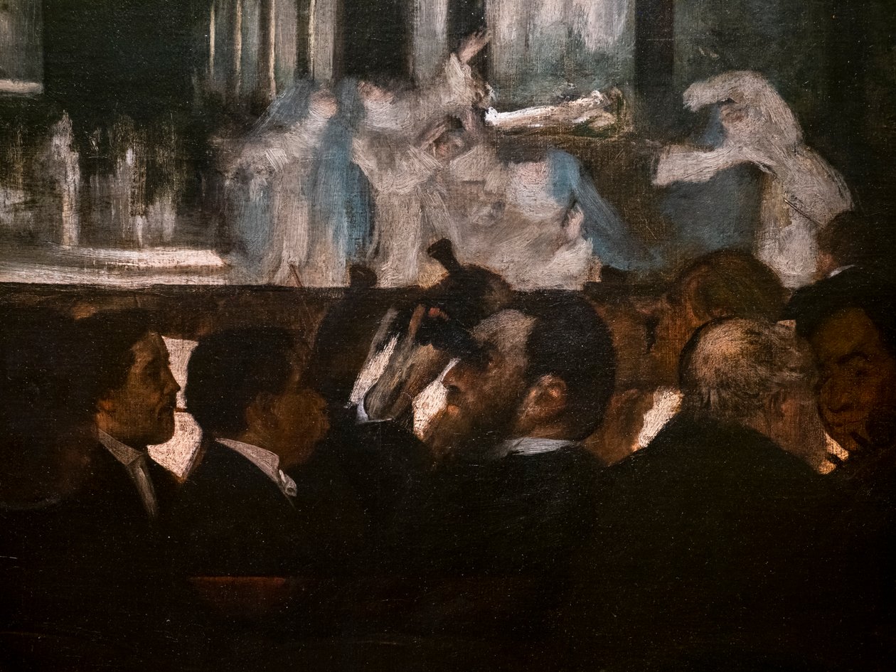 Ballet de Robert the Devil (detalhe). 1871-1872. Óleo sobre tela. de Edgar Degas