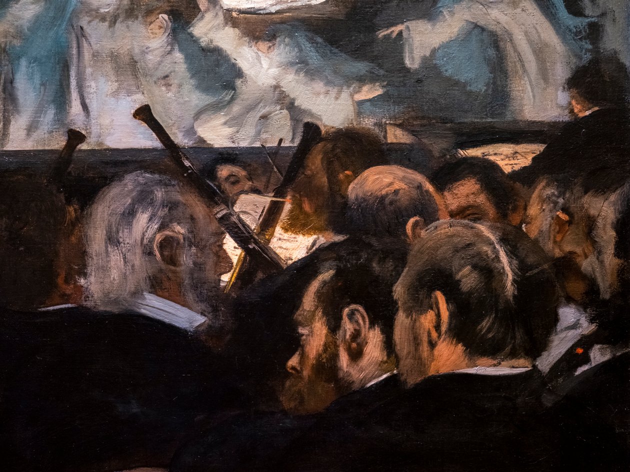 Ballet de Robert the Devil (detalhe). 1876. Óleo sobre tela. de Edgar Degas