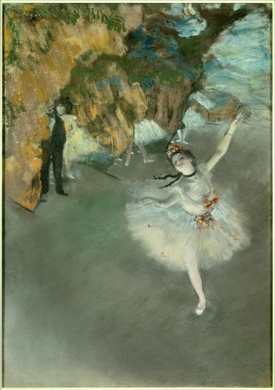 Ballet ou A Estrela ou Bailarina no palco de Edgar Degas