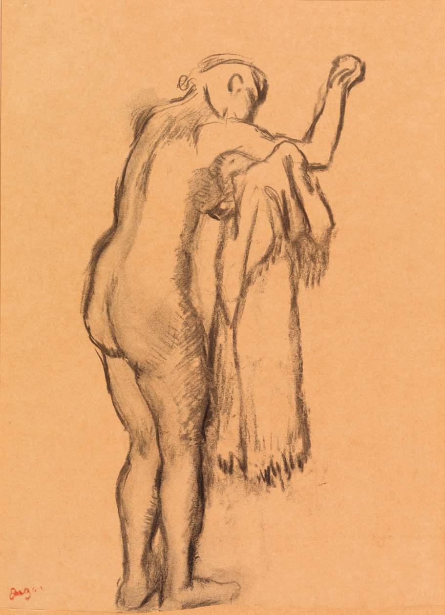 Banhista se secando de Edgar Degas