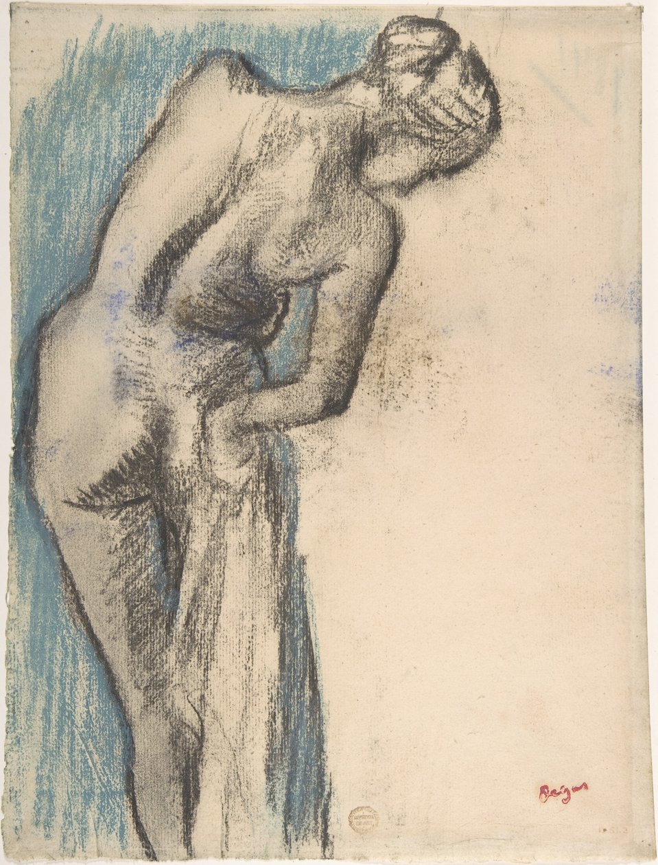 Banhista a secar-se de Edgar Degas