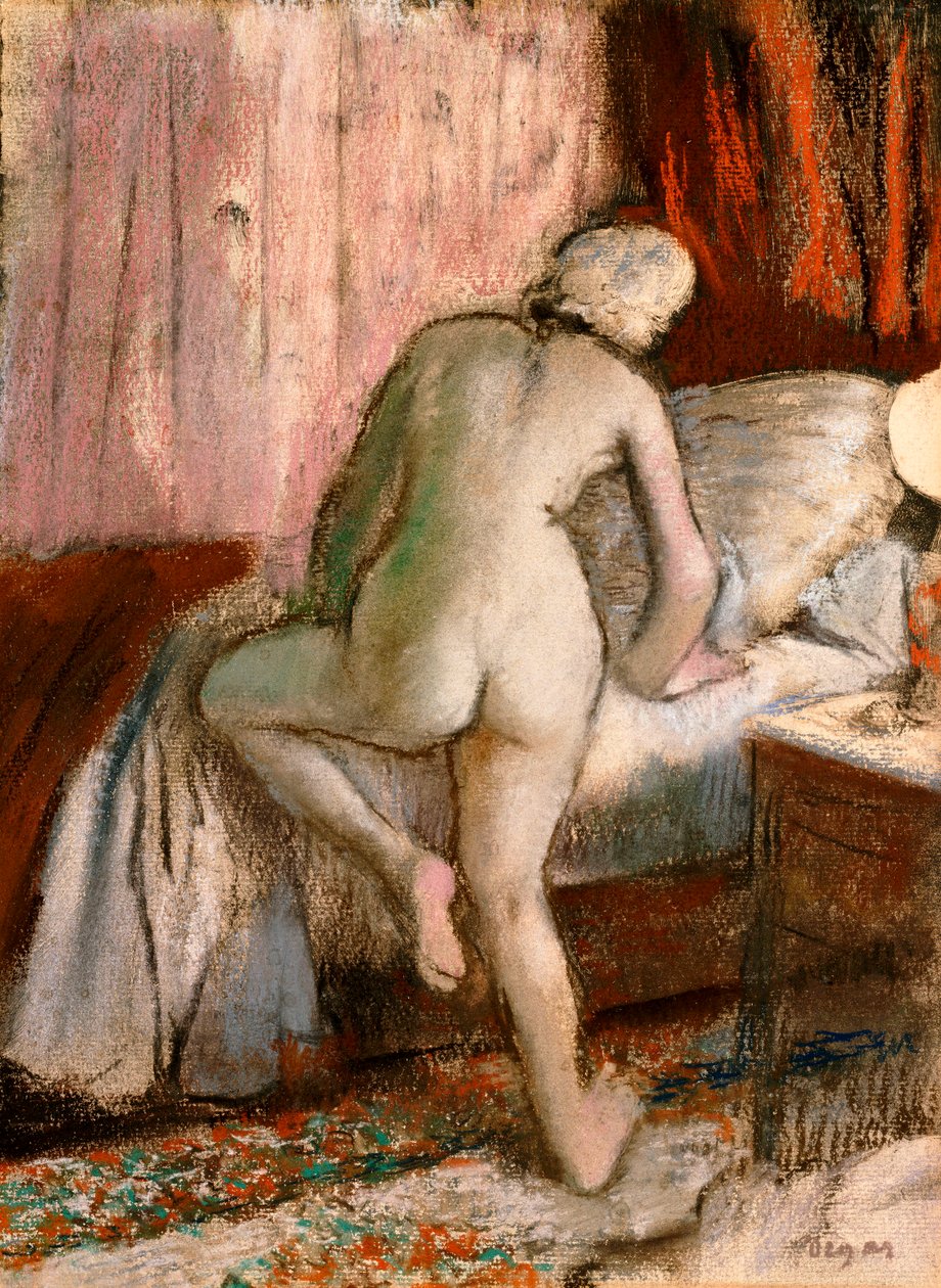 Hora de dormir, c.1883 de Edgar Degas
