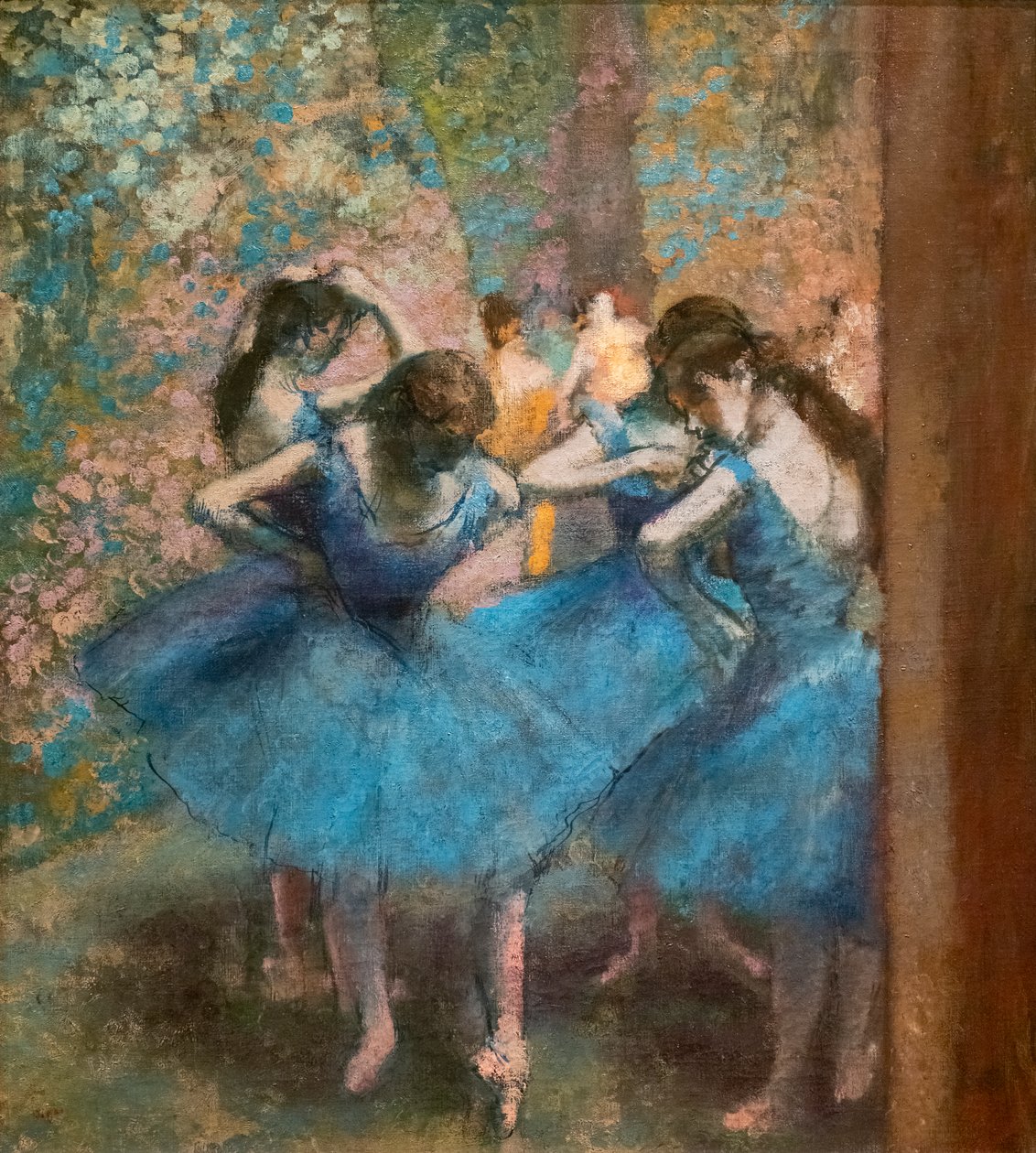 Dançarinos azuis. Por volta de 1893-96. Óleo sobre tela. de Edgar Degas