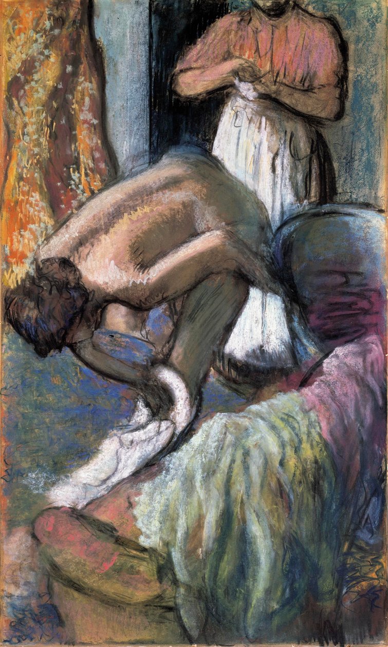 Café da manhã depois do banho de Edgar Degas