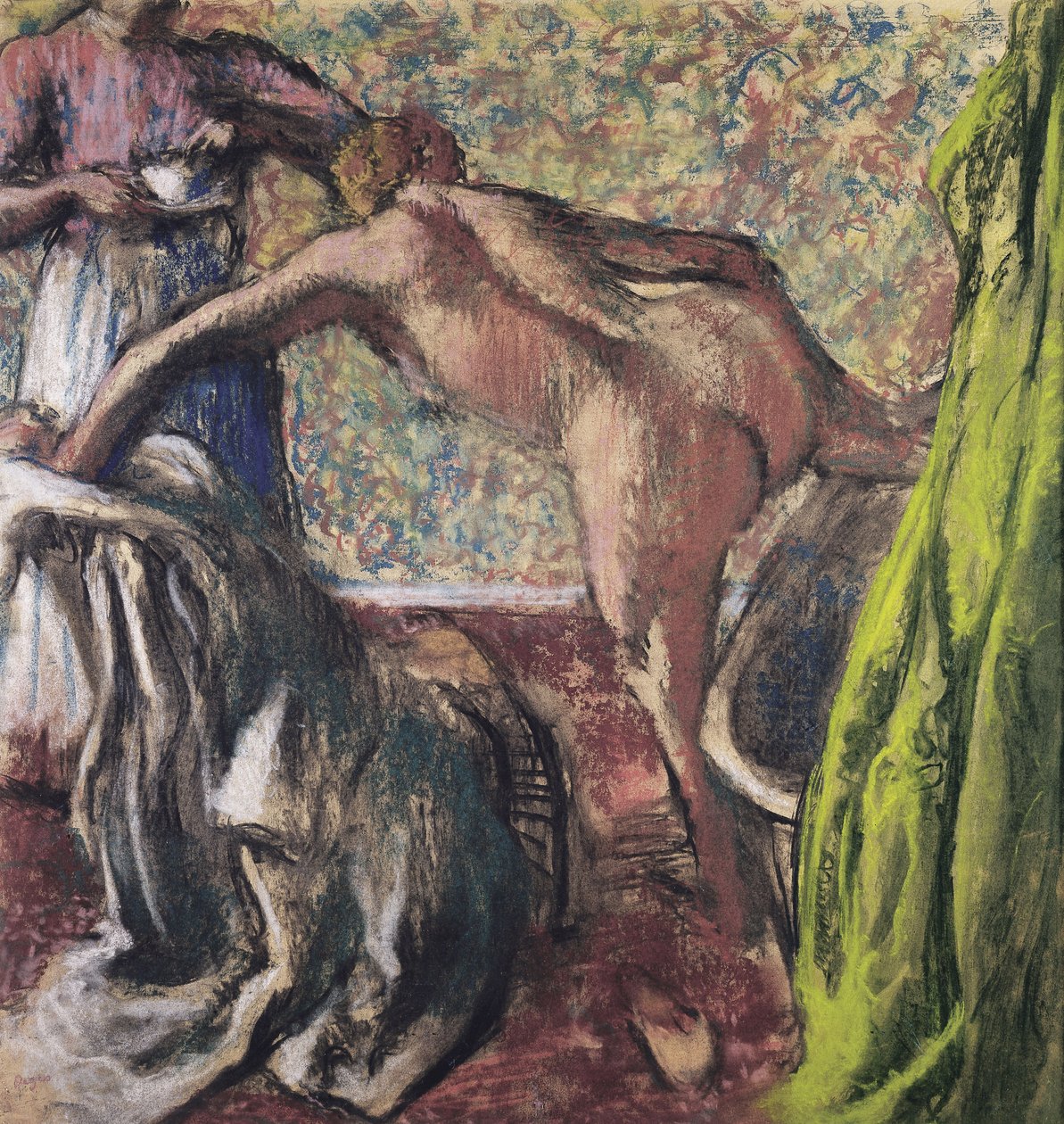 Café da manhã após o banho Café da manhã após o banho, ca 1896 de Edgar Degas