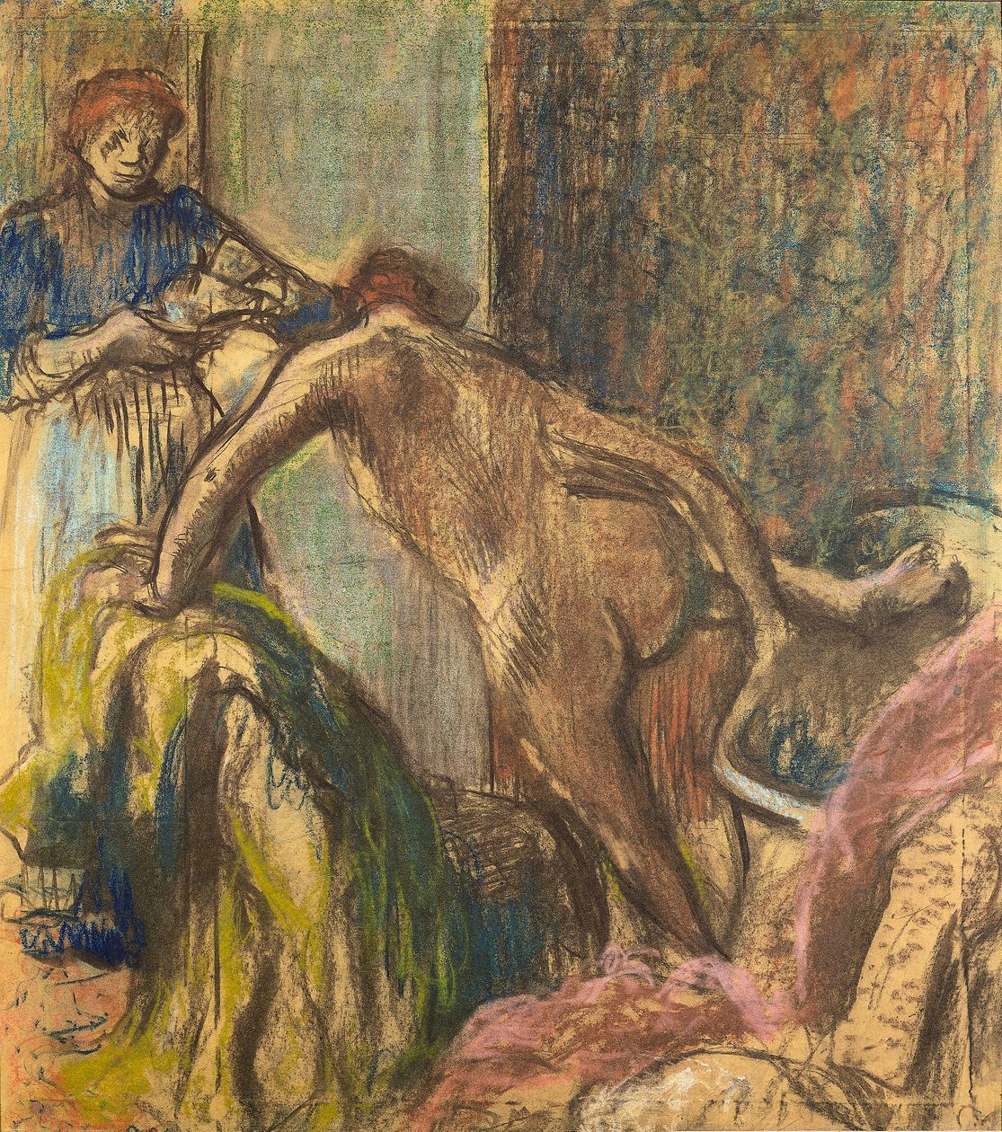 Café da manhã após o banho de Edgar Degas