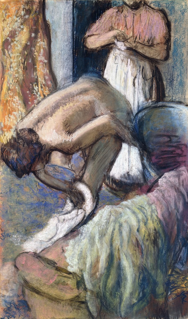 Café da manhã após o banho de Edgar Degas