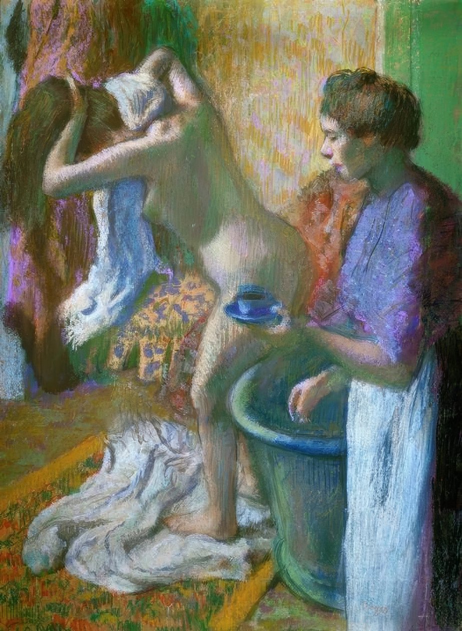 Café da manhã depois do banho de Edgar Degas