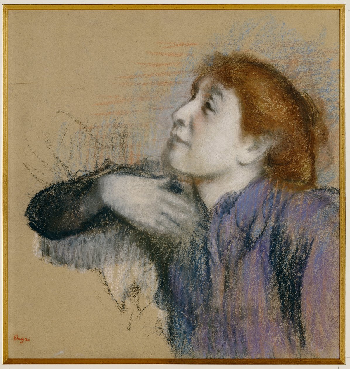 Busto de uma mulher, c.1880-85 de Edgar Degas
