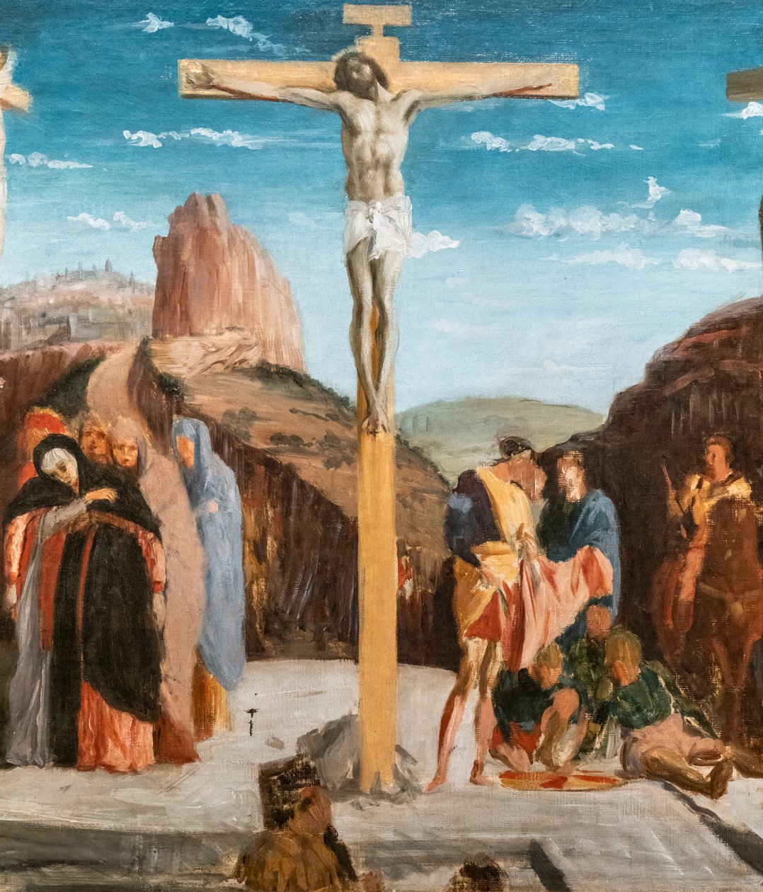 Calvário (cópia depois de Andrea Mantegna) (detalhe). 1861. Óleo sobre tela. de Edgar Degas