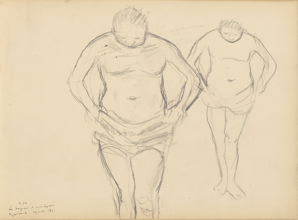Cópias de Banhistas de Cézanne de Edgar Degas