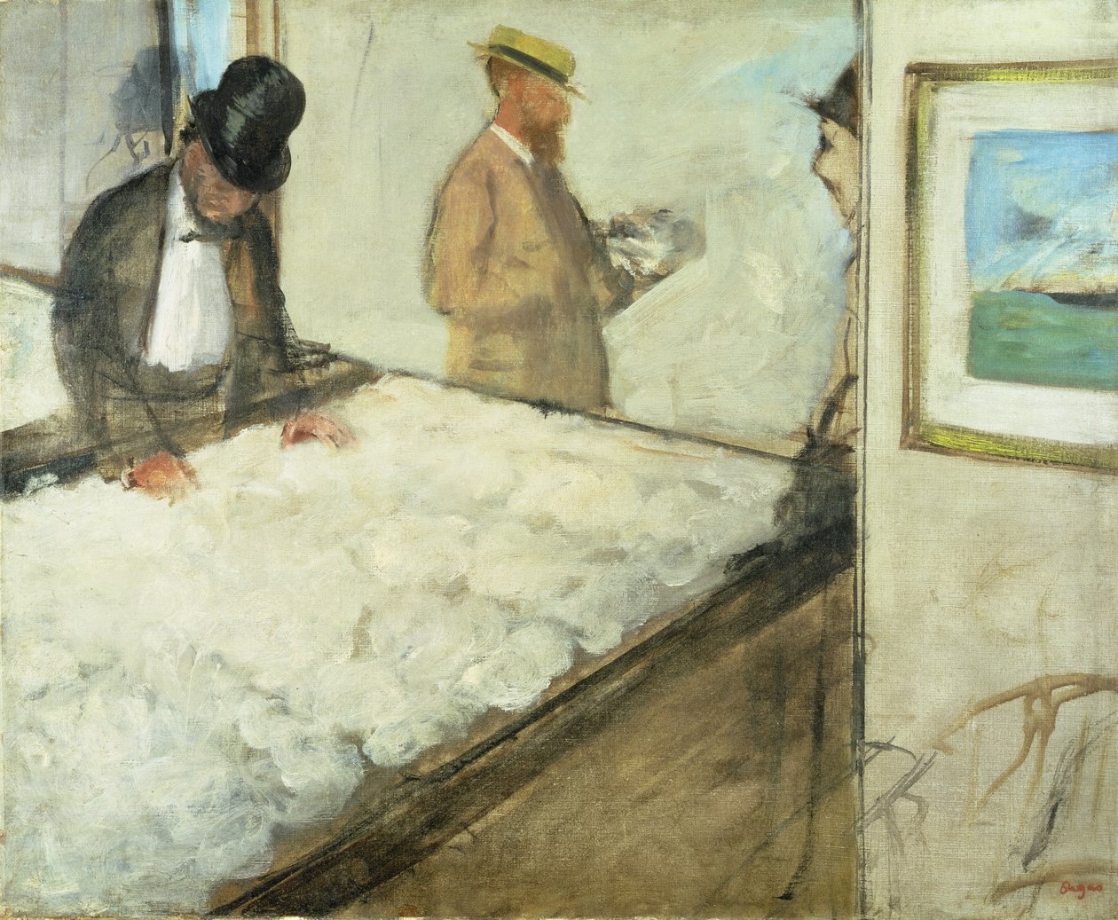 Comerciantes de Algodão em Nova Orleans, 1873 (óleo sobre linho) de Edgar Degas