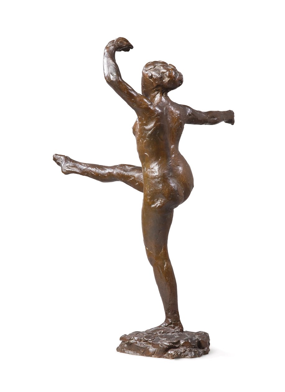 Dançarina, Quarta Posição Dianteira, na Perna Esquerda, Terceiro Estudo de Edgar Degas