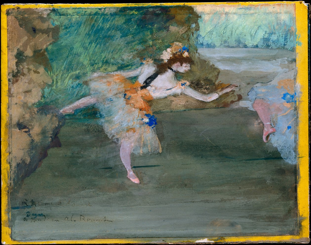 Bailarina em palco de Edgar Degas