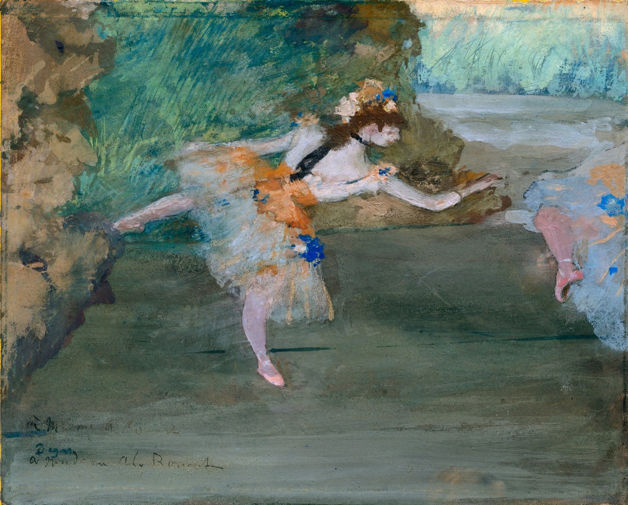Dançarina no palco, ca. 1877 de Edgar Degas