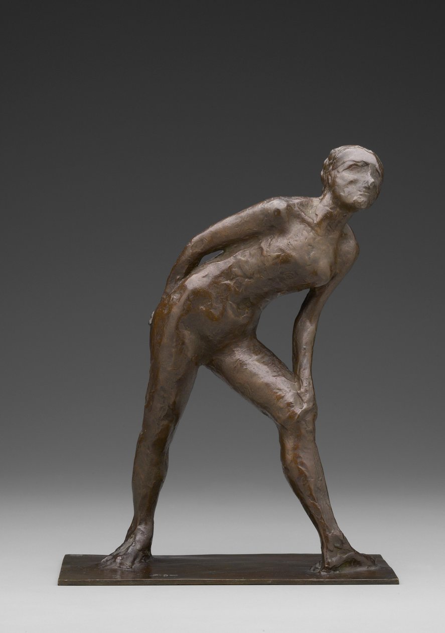 Dançarina Esfregando Seu Joelho, conhecida como Dançarina no Papel do Arlequim (bronze) de Edgar Degas