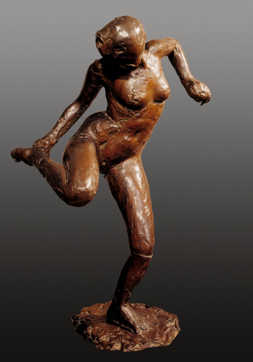Bailarina segurando o seu pé, escultura de Edgar Degas de Edgar Degas