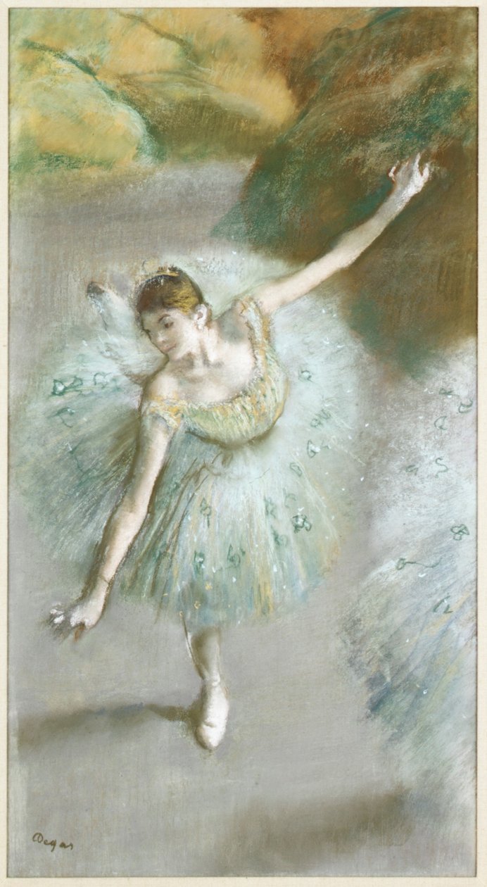 Bailarina de verde de Edgar Degas